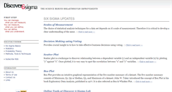 Desktop Screenshot of discover6sigma.org